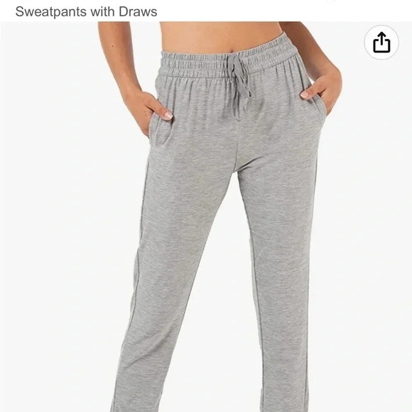 KYODAN gray elastic waist joggers size XS lightweight - Picture 1 of 6